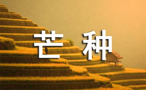 【推薦】芒種祝福語